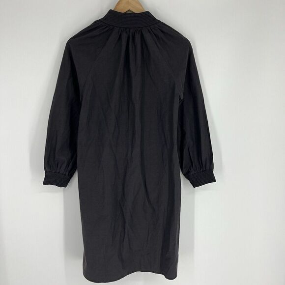 Brochu Walker Amaia Dress Size XS Womens Gray Shift Popover Smocked Pockets - Picture 6 of 10